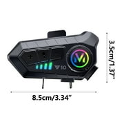 Motorcycle Helmet Bluetooth Headset 300meters 2 Riders Bluetooth Helmet Intercom Headset with Noise Sound Quality Speakers Communication Systems Motorcycle